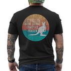 Retro Stil Känguru Kurzärmliges Herren-T-Kurzärmliges Herren-T-Shirt Unnötige Fragen Spruch