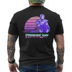 Robocop Detroit Retro Style Portrait T-Shirt mit Rückendruck