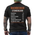 Roofer Hourly Party Saying Handwerker Im Einsatz Handwerk T-Shirt mit Rückendruck