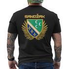 Sandzak Sandzaklija Novi Pazar Flag T-Shirt mit Rückendruck