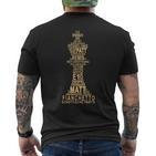 Schachspieler Schachdesign King Terms Strategy T-Shirt mit Rückendruck