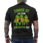 Schildkröte Zuhause Ist Wo Meine Schildkröten Sind Sind Sind T-Shirt mit Rückendruck