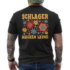 Schlagerparty Schlager Machen Laune Black S T-Shirt mit Rückendruck