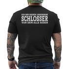 Schlosser Profession Slogan Locksmith T-Shirt mit Rückendruck