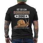 Schnecken Ding Slogan Kurzärmliges Herren-T-Kurzärmliges Herren-T-Shirt, Lustige Schnecken Motiv Tee