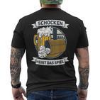 Schocken Heißt Das Spiel Dice Game Puzzle T-Shirt mit Rückendruck