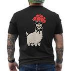Schwarzwald Bollenhut Lama Sunglasses Tradition T-Shirt mit Rückendruck