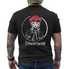 Schwarzwaldmädel Schwarzwald T-Shirt mit Rückendruck