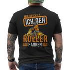 Scooter Driver Scooter Saying Idea T-Shirt mit Rückendruck