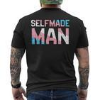 Selfmade Man Transgender Trans Pride Flag Transsexual Ftm T-Shirt mit Rückendruck