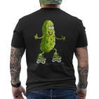 Skater Pickle Kostüm Für Inlineskating Liebhaber T-Shirt mit Rückendruck