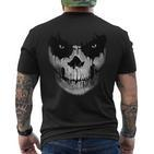 Skull Dark Scary Skulls T-Shirt mit Rückendruck