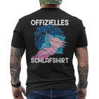 Sleep Axolotl Pyjamas Axolotls T-Shirt mit Rückendruck