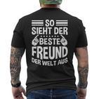 So Ssieht Der Beste Freund Der Welt Aus Slogan Bester Freund T-Shirt mit Rückendruck