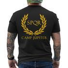 Spqr Senatus Populus Que Romanus Camp Jupiter T-Shirt mit Rückendruck
