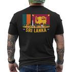 Sri Lanka Flag And Friendship T-Shirt mit Rückendruck