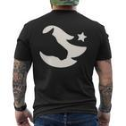 Stalles Weißes Stern-Logo T-Shirt mit Rückendruck