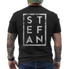 Stefan Minimalism T-Shirt mit Rückendruck