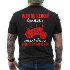 Steyr Oldtimer Tractors Wenn Du Kein Besitzt Tractor T-Shirt mit Rückendruck