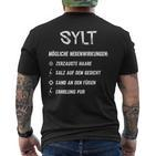 Sylt Fan Side Effects Sylt T-Shirt mit Rückendruck