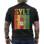 Sylt Westerland Norderney North Sea Baltic Sea Helgoland T-Shirt mit Rückendruck