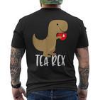 Tea Rex Cute Tyrannosaurus Dino T-Shirt mit Rückendruck