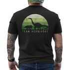 Team Herbivore Dinosaur Vegetarians And Vegan T-Shirt mit Rückendruck