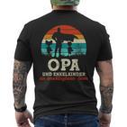 Team Opa Und Enkel Bester Opa Der Welt Father's Day Super Grandpa T-Shirt mit Rückendruck