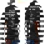 Things Die Ich In Meiner Freizeit Mache T-Shirt mit Rückendruck