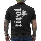 Tirol With Cool Lettering And Tyrolean Eagle T-Shirt mit Rückendruck