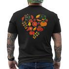 Tomatenliebe Hobby Gardener Gardener Garden Tomato T-Shirt mit Rückendruck