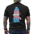 Transgender Cats Transgender Colours T-Shirt mit Rückendruck