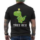 Tree Rex Dinosaur Pyjamas T-Shirt mit Rückendruck