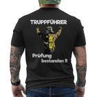 Truckührer Und Cooler Feuerwehrmann Text In German T-Shirt mit Rückendruck