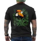 Tukan Paar Im Dschungel T-Shirt mit Rückendruck