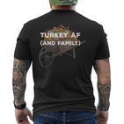 Türkei Af Thanksgiving Familie Truthahn Tagerwandte Papa Witze T-Shirt mit Rückendruck