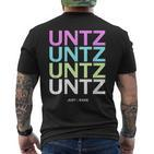 Untz Untz Rave Festival Techno T-Shirt mit Rückendruck
