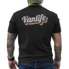Van Life Retro Van Inhabitant Vintage Camper Vanlife Nomads S T-Shirt mit Rückendruck