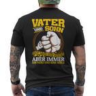 Vater & Sohn Nicht Immer Einer Minung Aber Father & T-Shirt mit Rückendruck