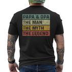 Vatertag Papa Father Day Männer Herren Papi Kinder T-Shirt mit Rückendruck