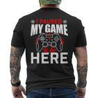 Video-Spiel Pausiert Gaming & Gamer Geschenk T-Shirt mit Rückendruck