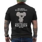 Viel Erfolg Jobwechsel Kurzärmliges Herren-T-Kurzärmliges Herren-T-Shirt für Kollegen, Koala-Abschiedsmotiv