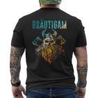 Viking Groom Stag Party Jga T-Shirt mit Rückendruck