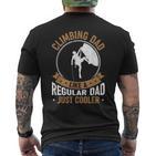 Vintage Climbing Dad Bouldering Climber Rock Climbing Dad T-Shirt mit Rückendruck