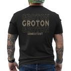 Vintage Groton Connecticut T-Shirt mit Rückendruck