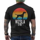 Vizsla Hund Papa Papa Für Eltern T-Shirt mit Rückendruck