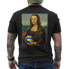 Volleyball Mona Lisa Leonardo Da Vinci Kunstvolleyball T-Shirt mit Rückendruck