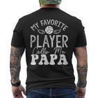 Volleyballspieler Papaolleyballliebhaberolleyball Papa T-Shirt mit Rückendruck