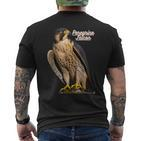 Wanderfalke Bird Watcher Bird Lover T-Shirt mit Rückendruck