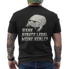 Wann Bubatz Legal Meine Kerle Retro T-Shirt mit Rückendruck